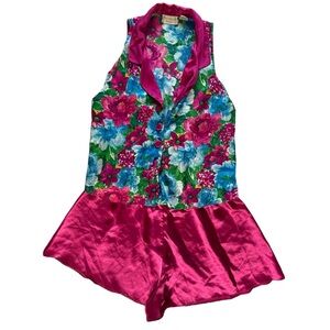 Vintage Victoria’s Secret Gold Label Satin Medium Top & Hot Shorts Sleep Set